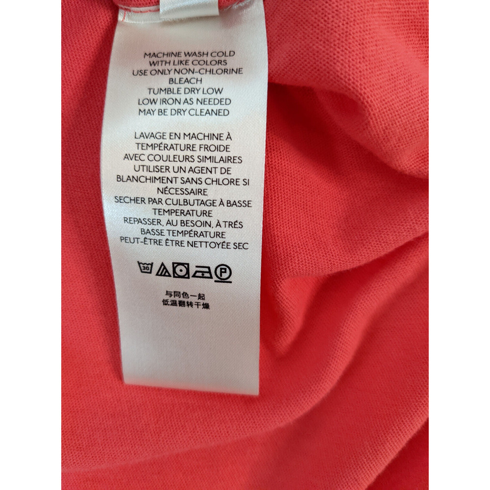 Free People Sleeveless Mini Dress Coral Small Ruffled Distressed Tee Cotton Top - Picture 7 of 7